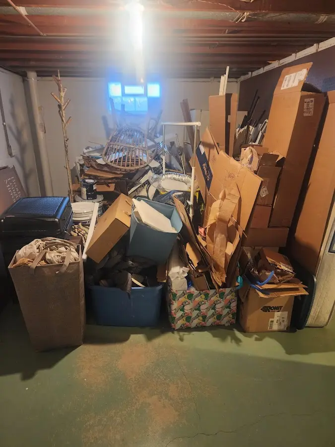 Roll-off dumpster container at job site for Yard Waste Dumpster Rental in Battlefield